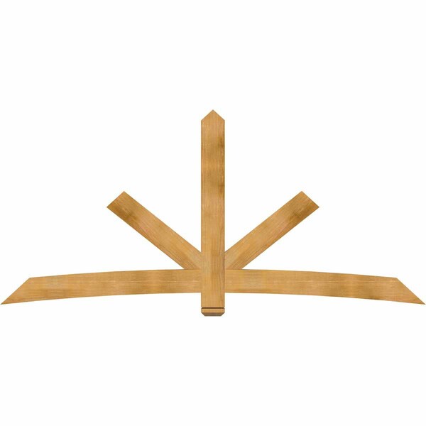 Ekena Millwork Alberta Rough Sawn Timber Gable Bracket, Western Red Cedar, 108"W x 49"H x 2"D x 6"F, 11/12 Pitch GBW108X49X0206ALB00RWR - main